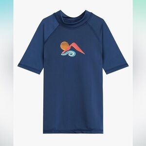 NWT Kanu Surf Girls Karlie Upf50Sun Protective Rashguard Swim Shirt navy large